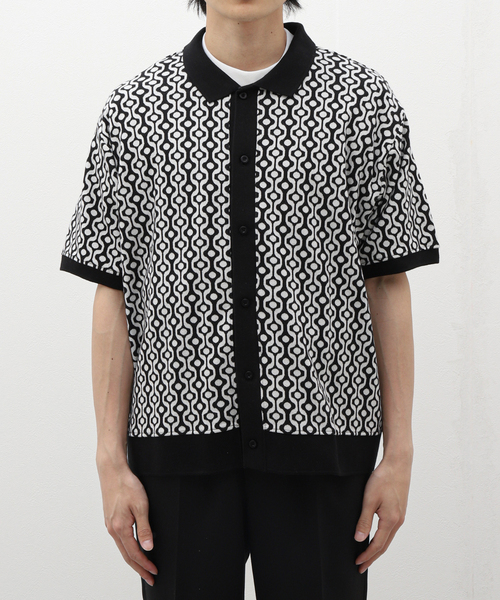 B.C STOCK(ベーセーストック)の「【OBEY / オベイ】 TESTAMENT BUTTON FRONT PL SS(ポロシャツ・メンズ・ブラック・LARGE/MEDIUM)」の4枚目の写真