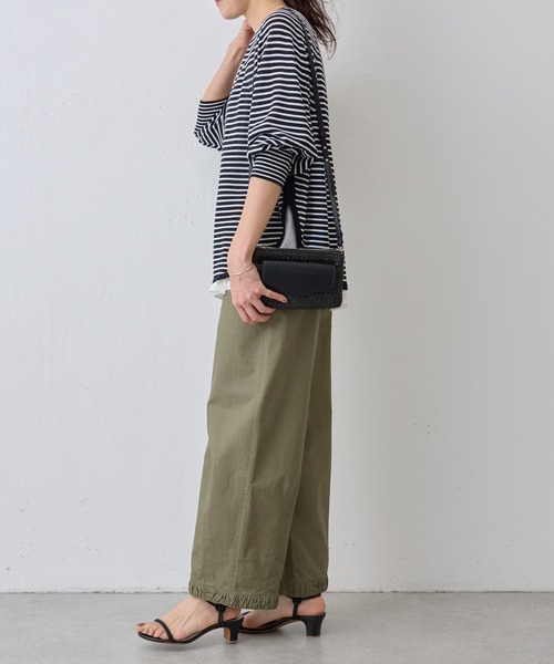 BEARDSLEY（ビアズリー）の「綿コクーンパンツ（チノパンツ・レディース・カーキ・FREE）」の11枚目の写真