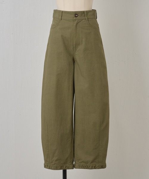 BEARDSLEY（ビアズリー）の「綿コクーンパンツ（チノパンツ・レディース・カーキ・FREE）」の17枚目の写真