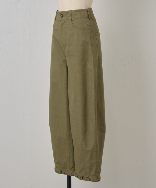 BEARDSLEY（ビアズリー）の「綿コクーンパンツ（チノパンツ・レディース・カーキ・FREE）」の18枚目の写真