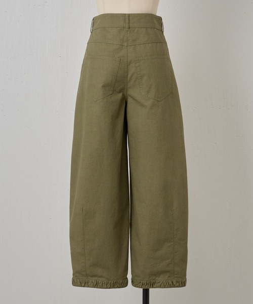 BEARDSLEY（ビアズリー）の「綿コクーンパンツ（チノパンツ・レディース・カーキ・FREE）」の20枚目の写真