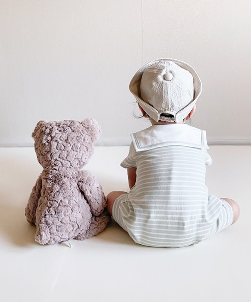 DADWAY（ダッドウェイ）の「フォーマルマリンロンパース（Tシャツ/カットソー・キッズ・ミント/ライトグレー・80ｃｍ/70cm）」の4枚目の写真