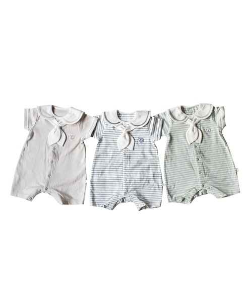 DADWAY（ダッドウェイ）の「フォーマルマリンロンパース（Tシャツ/カットソー・キッズ・ミント/ライトグレー・80ｃｍ/70cm）」の6枚目の写真