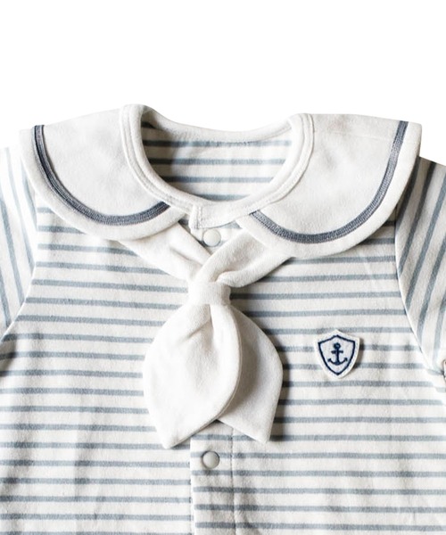 DADWAY（ダッドウェイ）の「フォーマルマリンロンパース（Tシャツ/カットソー・キッズ・ミント/ライトグレー・80ｃｍ/70cm）」の11枚目の写真