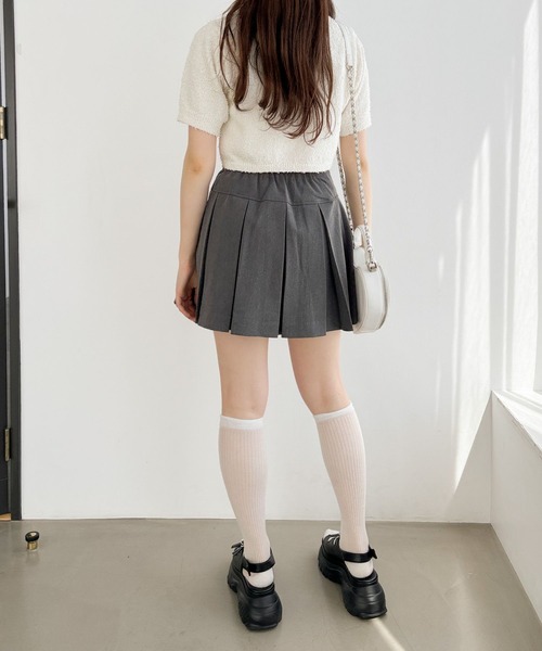 Heather（ヘザー）の「WZIPショートカーディガン（半袖）　118678（カーディガン/ボレロ・レディース・ピンク/グレー/オフホワイト・FREE）」の8枚目の写真