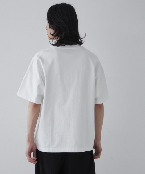 THE STANDARD(ザスタンダード)の「THE STANDARD/シルキーリッチヘビーコットンTシャツ(Tシャツ/カットソー・メンズ・ホワイト/パープル/ブラック系その他/カーキ/ブラック/ライトピンク・SMALL/MEDIUM/LARGE/X-LARGE)」の9枚目の写真