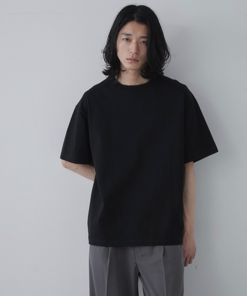 THE STANDARD(ザスタンダード)の「THE STANDARD/シルキーリッチヘビーコットンTシャツ(Tシャツ/カットソー・メンズ・ホワイト/パープル/ブラック系その他/カーキ/ブラック/ライトピンク・SMALL/MEDIUM/LARGE/X-LARGE)」の14枚目の写真