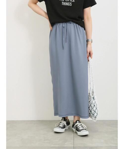 Samansa Mos2 blue(サマンサモスモスブルー)の「ナロースカート(スカート・レディース・モカ/ブルー/ブラック・F)」の3枚目の写真