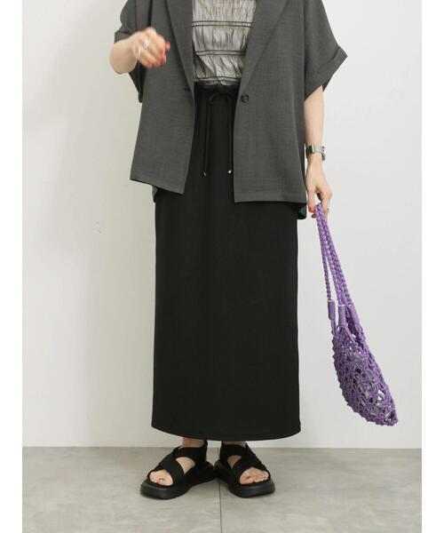 Samansa Mos2 blue(サマンサモスモスブルー)の「ナロースカート(スカート・レディース・モカ/ブルー/ブラック・F)」の6枚目の写真