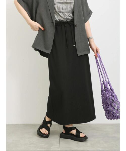 Samansa Mos2 blue(サマンサモスモスブルー)の「ナロースカート(スカート・レディース・モカ/ブルー/ブラック・F)」の9枚目の写真