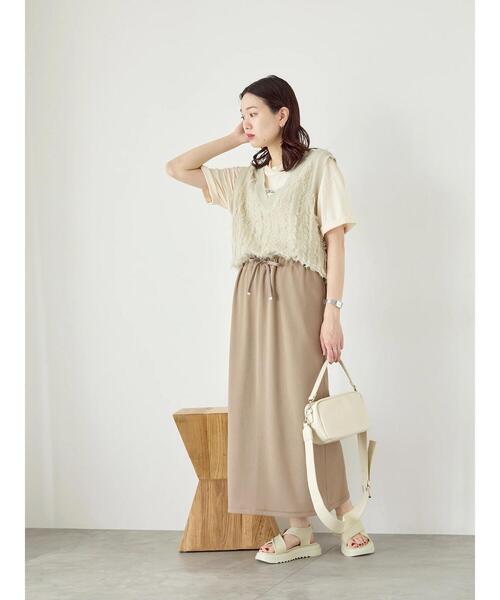 Samansa Mos2 blue(サマンサモスモスブルー)の「ナロースカート(スカート・レディース・モカ/ブルー/ブラック・F)」の13枚目の写真