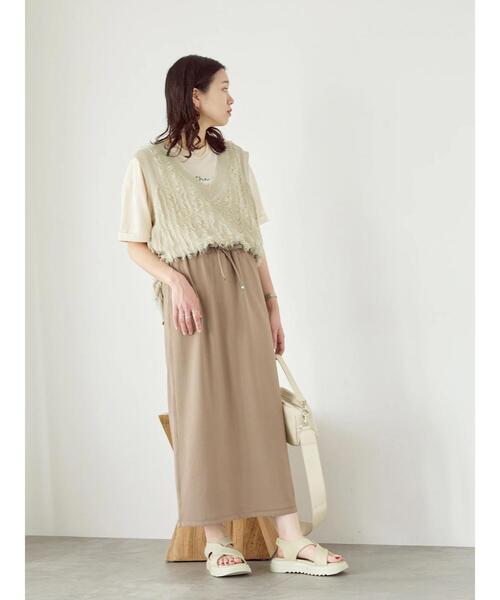 Samansa Mos2 blue(サマンサモスモスブルー)の「ナロースカート(スカート・レディース・モカ/ブルー/ブラック・F)」の14枚目の写真