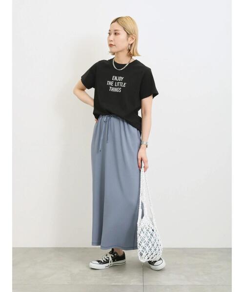 Samansa Mos2 blue(サマンサモスモスブルー)の「ナロースカート(スカート・レディース・モカ/ブルー/ブラック・F)」の18枚目の写真