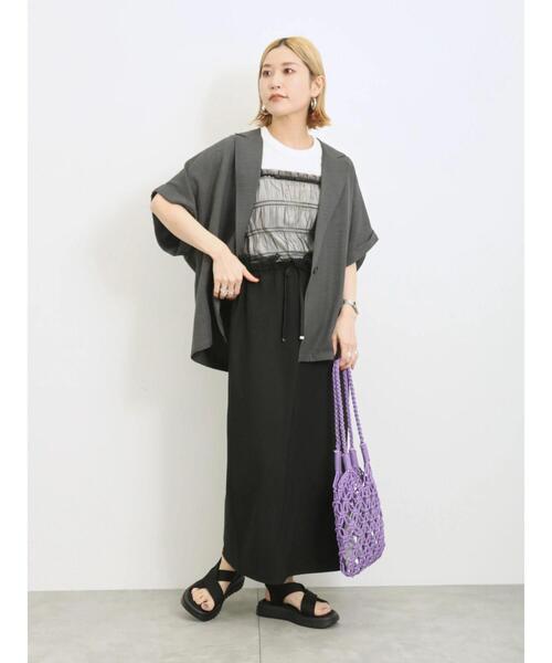 Samansa Mos2 blue(サマンサモスモスブルー)の「ナロースカート(スカート・レディース・モカ/ブルー/ブラック・F)」の19枚目の写真