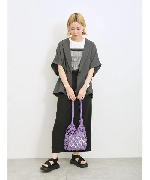 Samansa Mos2 blue(サマンサモスモスブルー)の「ナロースカート(スカート・レディース・モカ/ブルー/ブラック・F)」の20枚目の写真