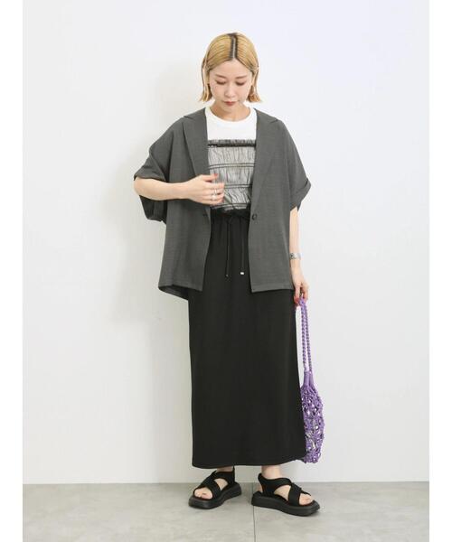 Samansa Mos2 blue(サマンサモスモスブルー)の「ナロースカート(スカート・レディース・モカ/ブルー/ブラック・F)」の21枚目の写真