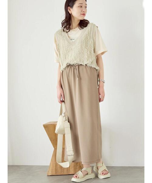 Samansa Mos2 blue(サマンサモスモスブルー)の「ナロースカート(スカート・レディース・モカ/ブルー/ブラック・F)」の22枚目の写真