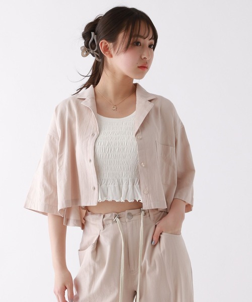 repipi armario（レピピ アルマリオ）の「シャーリングタンクトップ（タンクトップ・キッズ・ホワイト/ピンク/ブラック/ブルー・MEDIUM/LARGE/SMALL）」の7枚目の写真