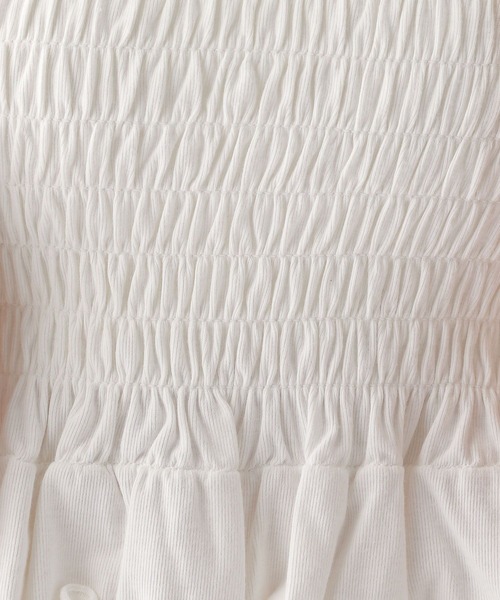 repipi armario（レピピ アルマリオ）の「シャーリングタンクトップ（タンクトップ・キッズ・ホワイト/ピンク/ブラック/ブルー・MEDIUM/LARGE/SMALL）」の13枚目の写真