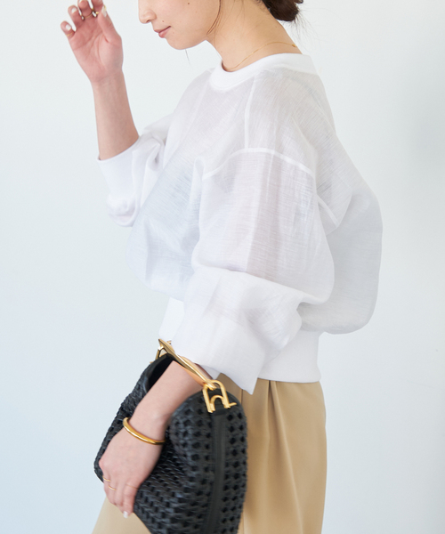 値下げDeuxieme classe THE LOOM　LINEN プルオーバー THE LOOM/ザ ルーム】 LINEN プルオーバー（Tシャツ/カットソー