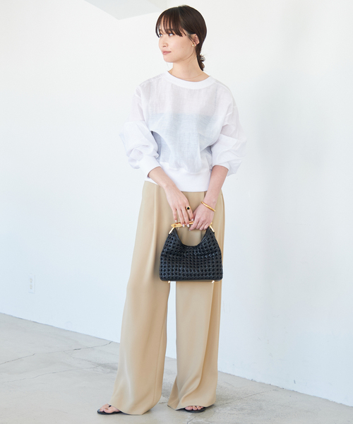 値下げDeuxieme classe THE LOOM　LINEN プルオーバー THE LOOM/ザ ルーム】 LINEN プルオーバー（Tシャツ/カットソー