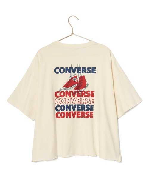 CONVERSE（コンバース）の「【CONVERSE /コンバース】天竺シューズプリントワイドTシャツ（Tシャツ/カットソー・レディース・ホワイト系その他5・38）」の8枚目の写真