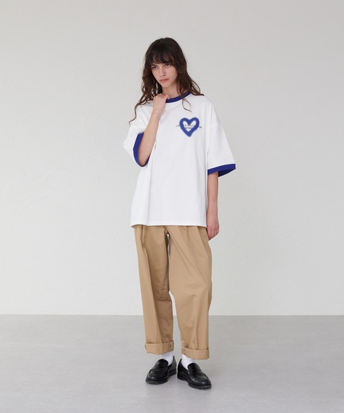 HEART LOGO RINGER T-SHIRT / ハートロゴリンガーTシャツ（T