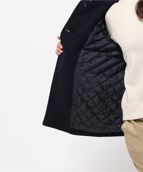 SEVENDAYS=SUNDAY（セブンデイズサンデイ）の「メルトン　フード付シングルＰコート（ピーコート・レディース・キャメル/ネイビー/レッド・LARGE/MEDIUM）」の12枚目の写真