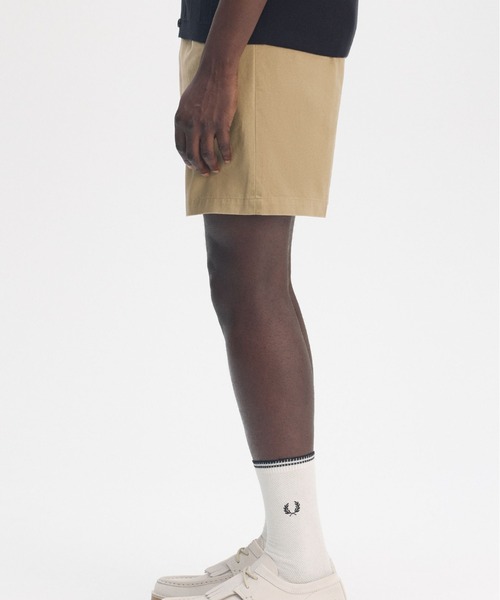 FRED PERRY（フレッドペリー）の「Wide Leg Woven Short／ワイドウーブンショートパンツ（その他パンツ・メンズ・ネイビー/グレー/ベージュ/ネイビー系・32/30）」の20枚目の写真