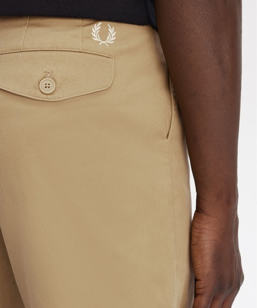 FRED PERRY（フレッドペリー）の「Wide Leg Woven Short／ワイドウーブンショートパンツ（その他パンツ・メンズ・ネイビー/グレー/ベージュ/ネイビー系・32/30）」の22枚目の写真