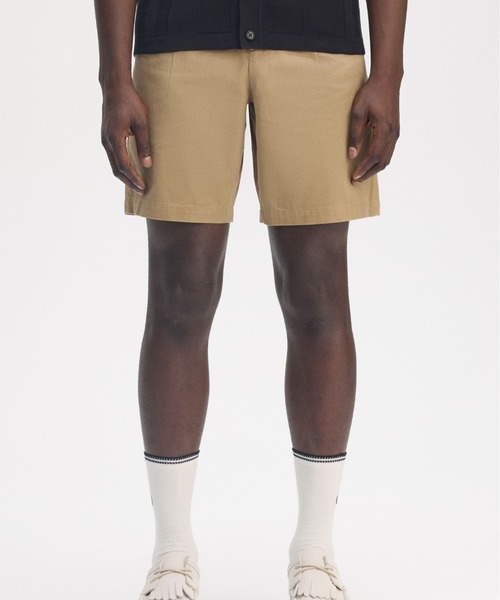 FRED PERRY（フレッドペリー）の「Wide Leg Woven Short／ワイドウーブンショートパンツ（その他パンツ・メンズ・ネイビー/グレー/ベージュ/ネイビー系・32/30）」の12枚目の写真