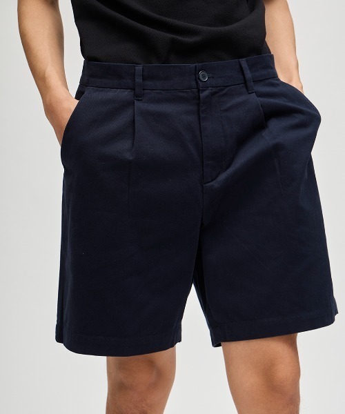 FRED PERRY（フレッドペリー）の「Wide Leg Woven Short／ワイドウーブンショートパンツ（その他パンツ・メンズ・ネイビー/グレー/ベージュ/ネイビー系・32/30）」の15枚目の写真