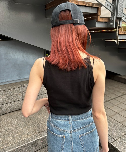 ISOOK（アイスー）の「【ISOOK / アイスー】アメリカンスリーブタンクトップ / アメスリタンク キャミソール インナーキャミ ZOZOTOWN限定（タンクトップ・レディース・ブラック/ネイビー/ホワイト・FREE）」の6枚目の写真