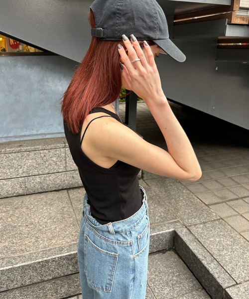 ISOOK（アイスー）の「【ISOOK / アイスー】アメリカンスリーブタンクトップ / アメスリタンク キャミソール インナーキャミ ZOZOTOWN限定（タンクトップ・レディース・ブラック/ネイビー/ホワイト・FREE）」の10枚目の写真