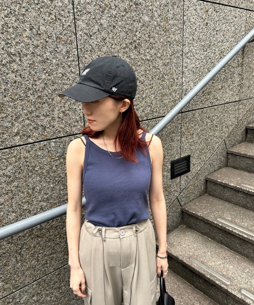 ISOOK（アイスー）の「【ISOOK / アイスー】アメリカンスリーブタンクトップ / アメスリタンク キャミソール インナーキャミ ZOZOTOWN限定（タンクトップ・レディース・ブラック/ネイビー/ホワイト・FREE）」の4枚目の写真