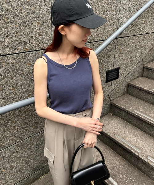 トップス AMERI bnt-mt ダイヤパターンニットトップス – BUNNY APARTMENT