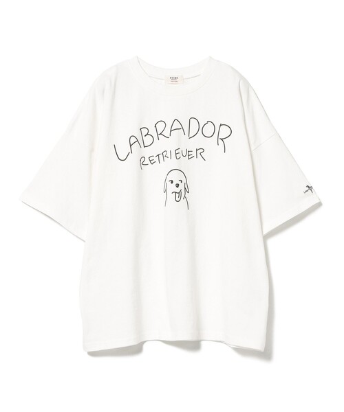 Labrador Retriever(ラブラドールリトリーバー)の「BEAMS HEART / Labrador Retriever 手書きドッグ Tシャツ(Tシャツ/カットソー・レディース・チャコールグレー/オフホワイト・FREE)」の16枚目の写真
