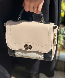 axes femme | フラップ配色デザインバッグ(ショルダーバッグ)