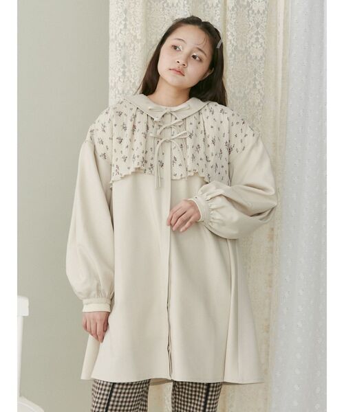 merry jenny airy petit flowerミニワンピース merry jenny（メリージェニー）の「【早瀬ノエル コラボ】airy
