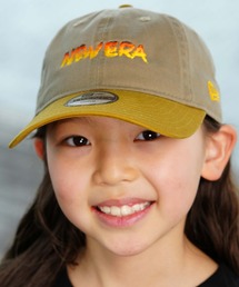 NEW ERA | NEW ERA/ニューエラ キャップ キッズ 帽子 Youth 9TWENTY 2-Tone ツートーン ロゴ カーキ×イエロー 14334579(キャップ)