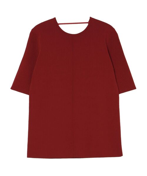 タグ付き未使用 un3d. BACK OPEN KNIT TOP ブラック UN3D.（アンスリード）の「BACK OPEN KNIT TOP / バックオープンニット
