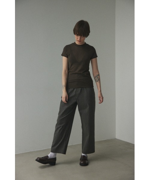 BLACK BY MOUSSY（ブラックバイマウジー）の「sheer compact tops(シアーコンパクトトップス)（Tシャツ/カットソー・レディース・ブラウン/レッド/オフホワイト・FREE）」の15枚目の写真