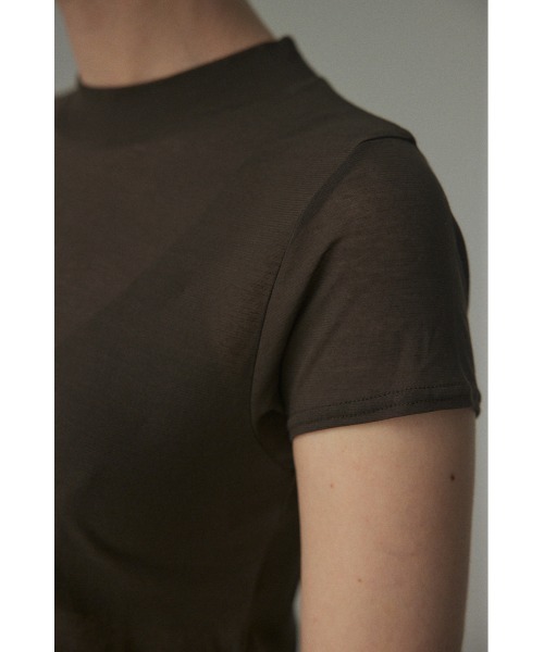 BLACK BY MOUSSY（ブラックバイマウジー）の「sheer compact tops(シアーコンパクトトップス)（Tシャツ/カットソー・レディース・ブラウン/レッド/オフホワイト・FREE）」の19枚目の写真