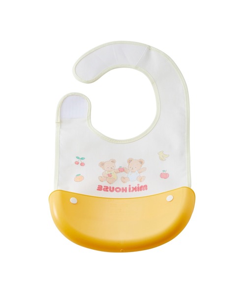 MIKI HOUSE（ミキハウス）の「ポケットランチスタイ（マグ/哺乳瓶/お食事グッズ・キッズ・イエロー・ONE SIZE）」の3枚目の写真