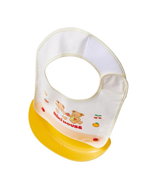 MIKI HOUSE（ミキハウス）の「ポケットランチスタイ（マグ/哺乳瓶/お食事グッズ・キッズ・イエロー・ONE SIZE）」の2枚目の写真