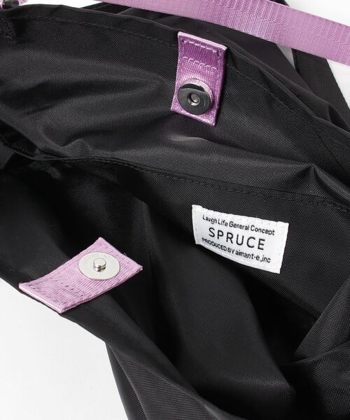 SPRUCE（スプルース）の「EM:SPRUCE 軽量　A４収納可 エムス2WAYトート（ショルダーバッグ・レディース・ブラック/グレー/ベージュ/カーキ・FREE）」の6枚目の写真