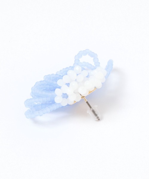 niko and...（ニコアンド）の「ビーズ2トーンピアス（ピアス（両耳用）・レディース・ブルー/ホワイト/ピンク・0）」の5枚目の写真