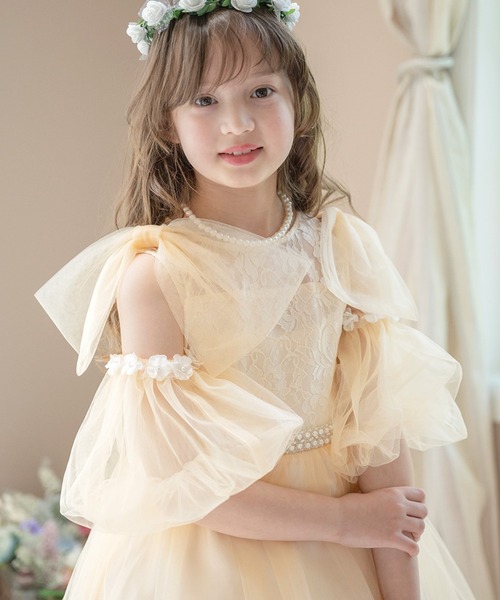 Catherine Cottage（キャサリンコテージ）の「ふわふわ付け袖（ドレス・キッズ・ピンク系1/ピンク系2/ピンク系3/ネイビー系1/グリーン系2/ベージュ系2/ホワイト系1/レッド系1/ライラック系1/ホワイト系2/レッド系2/ライラック系2/ネイビー系3/レッド系3/ライラック系3/グリーン系1/ベージュ系1/ホワイト系3/ベージュ系3・FREE）」の5枚目の写真