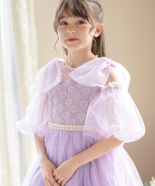 Catherine Cottage（キャサリンコテージ）の「ふわふわ付け袖（ドレス・キッズ・ピンク系1/ピンク系2/ピンク系3/ネイビー系1/グリーン系2/ベージュ系2/ホワイト系1/レッド系1/ライラック系1/ホワイト系2/レッド系2/ライラック系2/ネイビー系3/レッド系3/ライラック系3/グリーン系1/ベージュ系1/ホワイト系3/ベージュ系3・FREE）」の12枚目の写真