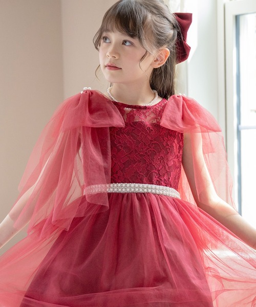 Catherine Cottage（キャサリンコテージ）の「ふわふわ付け袖（ドレス・キッズ・ピンク系1/ピンク系2/ピンク系3/ネイビー系1/グリーン系2/ベージュ系2/ホワイト系1/レッド系1/ライラック系1/ホワイト系2/レッド系2/ライラック系2/ネイビー系3/レッド系3/ライラック系3/グリーン系1/ベージュ系1/ホワイト系3/ベージュ系3・FREE）」の17枚目の写真